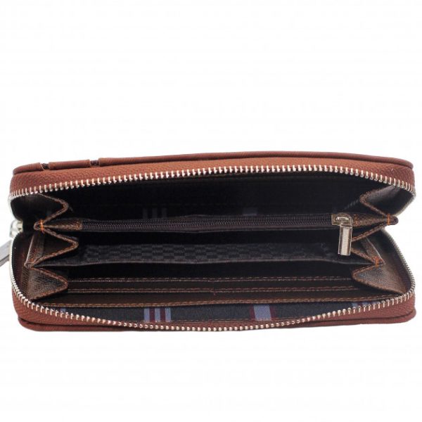 Мужское портмоне Baellerry Denim S1514. Цвет: коричневый — изображение 8