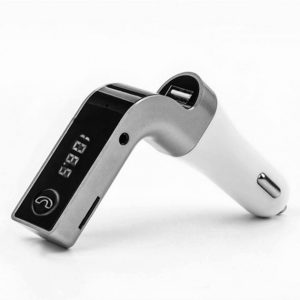 Модулятор FM MOD G7 Bluetooth, Блютуз модулятор в машину, Фм модулятор блютуз в машину. Цвет: серый