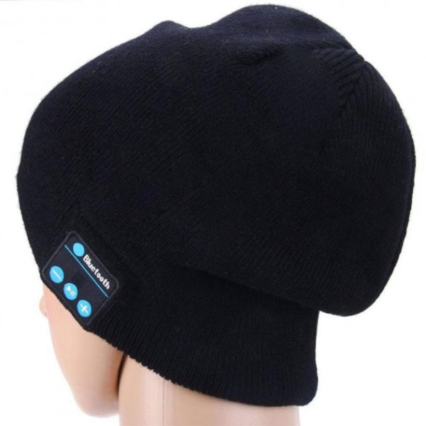 Портативная колонка ШАПКА с bluetooth наушниками SPS Hat BT True. Цвет: черный — изображение 4