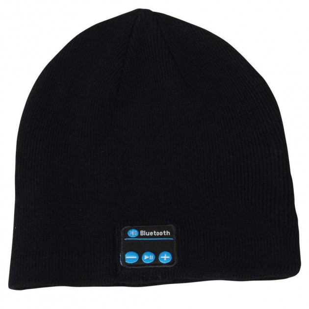 Портативная колонка ШАПКА с bluetooth наушниками SPS Hat BT True. Цвет: черный