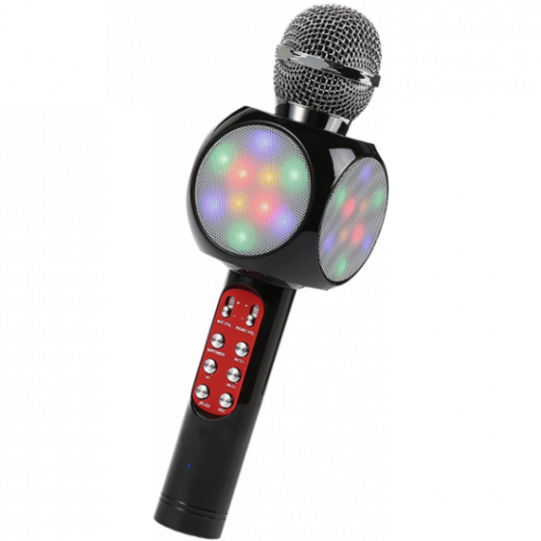 Беспроводной микрофон караоке bluetooth WSTER WS-1816. Цвет: черный — изображение 3