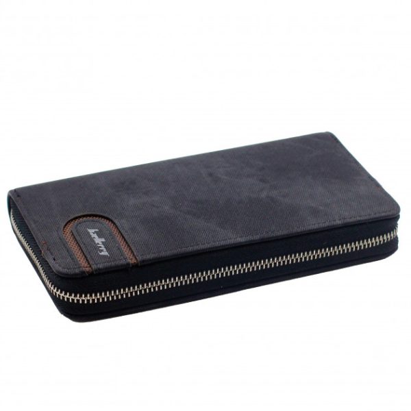 Мужское портмоне Baellerry Denim S1514. Цвет: черный — изображение 2
