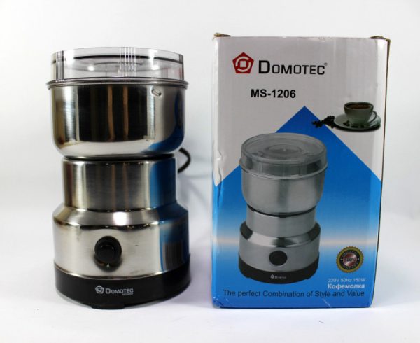 Кофемолка DOMOTEC MS-1206 (150Вт, 70г), электрическая кофемолка для турки, роторная кофемолка — изображение 20