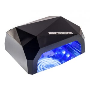 Сушилка для ногтей, лампа для гель лака UV LAMP CCF+LED, Лампа для маникюра и педикюра. Цвет: черный