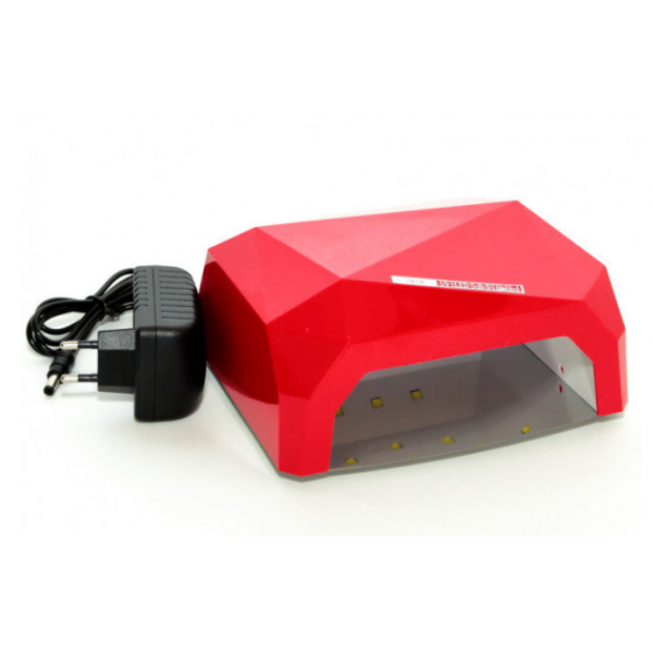 Сушилка для ногтей UV LAMP CCF+LED, Маникюрная лед лампа для полимеризации гель-лаков. Цвет: красный