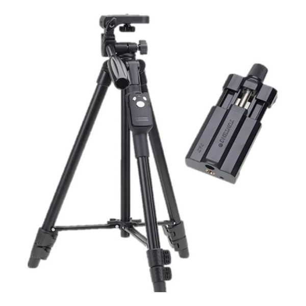 Штатив + пульт ДУ для камеры и телефона TRIPOD 3388, штатив тринога, напольный штатив, студийная стойка — изображение 4