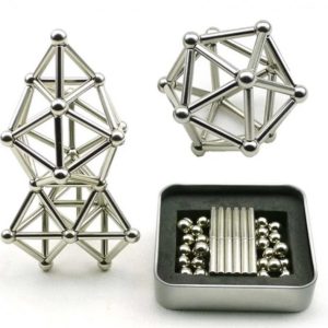 Магнитный конструктор Buckyballs n Buckybars, 64 детали, магнитная игрушка неокуб, магнитный конструктор