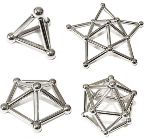 Магнитный конструктор Buckyballs n Buckybars, 64 детали, магнитная игрушка неокуб, магнитный конструктор — изображение 3