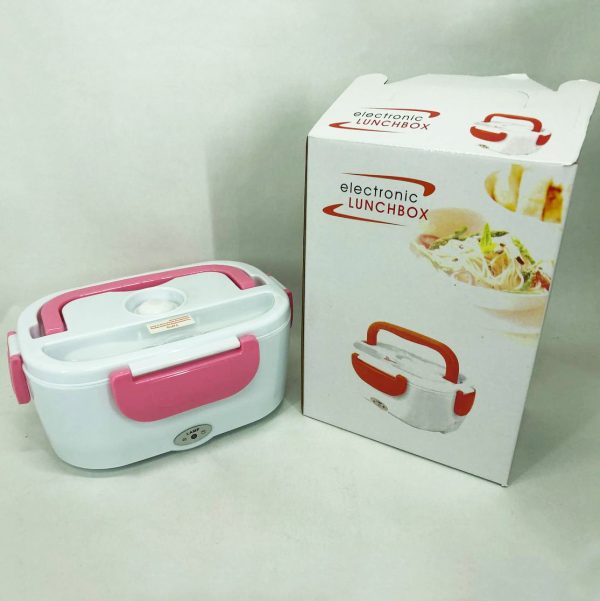 Ланч бокс электрический с подогревом Lunch Heater 220 V Pro, ланч бокс от сети. Цвет: розовый — изображение 8