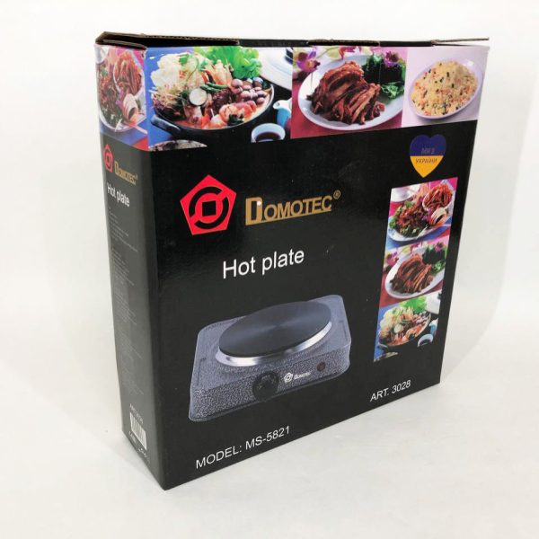 Электроплита настольная DOMOTEC MS-5821 дисковая на 1 конфорку, маленькая электроплита переносная — изображение 11