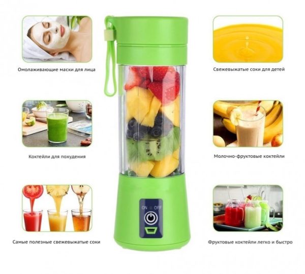 Блендер Smart Juice Cup Fruits USB. Цвет: фиолетовый — изображение 9