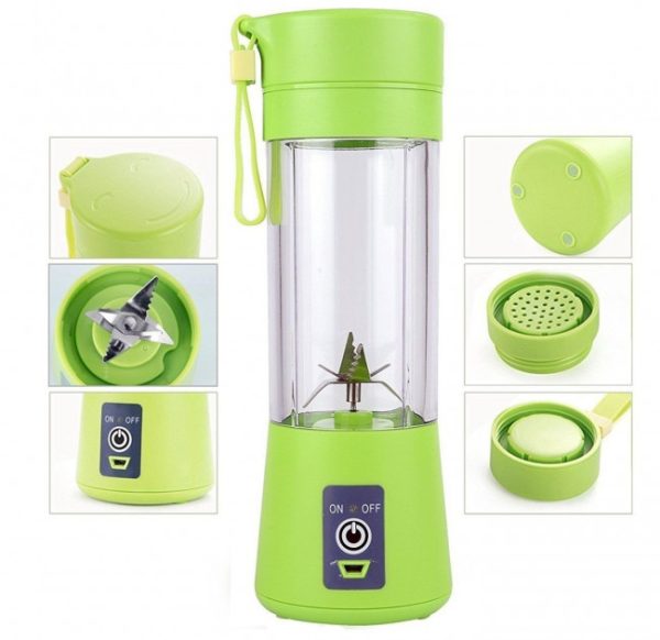 Блендер Smart Juice Cup Fruits USB. Цвет: зеленый — изображение 5