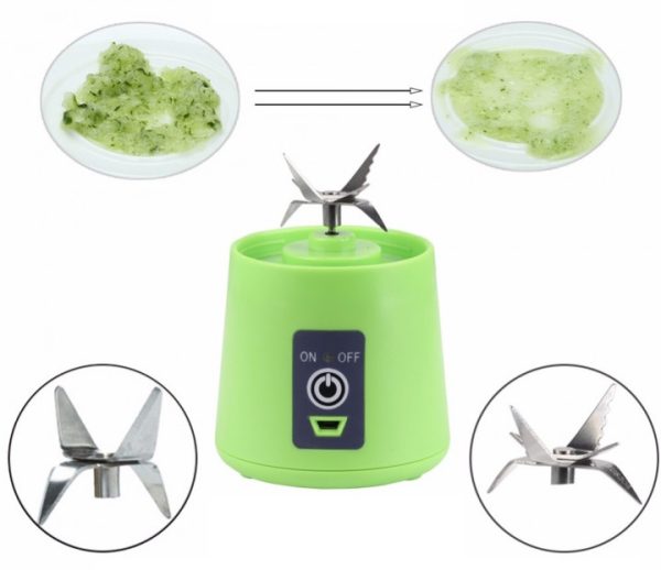 Блендер Smart Juice Cup Fruits USB. Цвет: зеленый — изображение 4