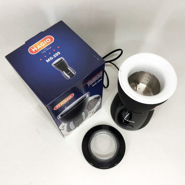 Кофемолка MAGIO MG-205 200 Вт, Кофемолка бытовая электрическая, Портативная кофемолка, Измельчитель кофе — изображение 9