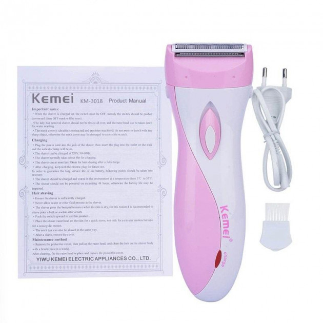 Женский эпилятор-бритва KEMEI КМ-3018 женская