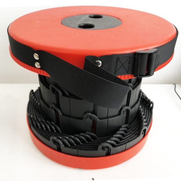 Раскладной стул, складной табурет Retractable Stool. Цвет: красный — изображение 8