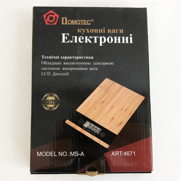 Весы кухонные MATARIX MX-406 5кг Wood, Кухонные весы для приготовления блюд, Весы для домашней кухни — изображение 4