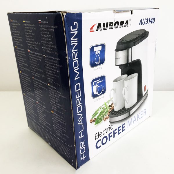 Кофеварка капельная AURORA AU-3140, домашняя кофеварка, маленькая кофемашина для дома — изображение 3