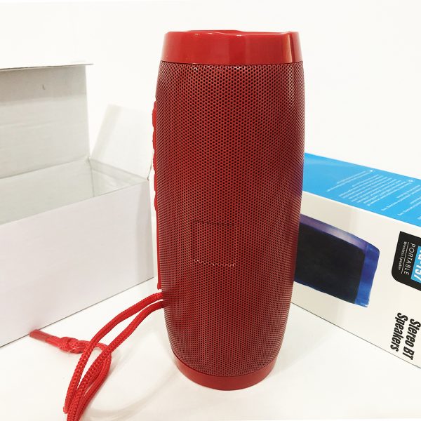 Портативная bluetooth колонка влагостойкая TG157 Pulse с разноцветной подсветкой. Цвет: красный — изображение 5