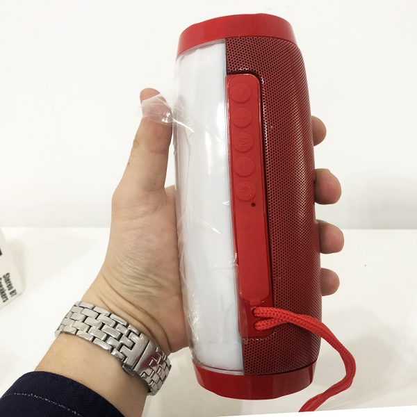 Портативная bluetooth колонка влагостойкая TG157 Pulse с разноцветной подсветкой. Цвет: красный — изображение 7