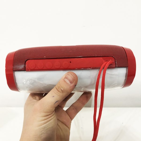 Портативная bluetooth колонка влагостойкая TG157 Pulse с разноцветной подсветкой. Цвет: красный — изображение 8