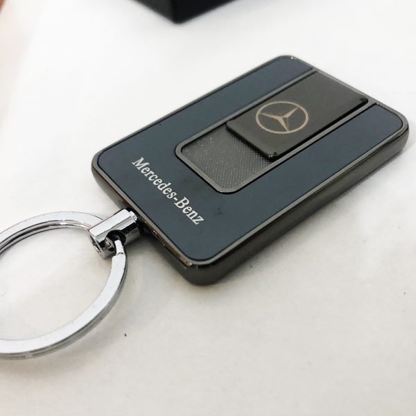 Зажигалка спиральная USB-811. Mercedes. Цвет: черный — изображение 5