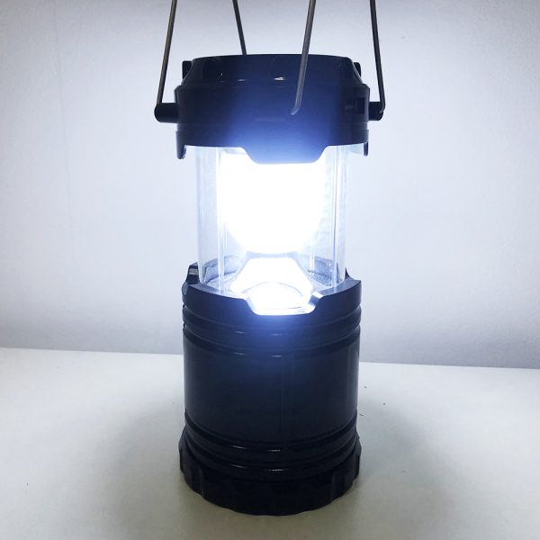 Туристический фонарь-лампа на солнечной батарее с павербанком CAMPING MH-5800T (6+1 LED). Цвет: черный — изображение 9