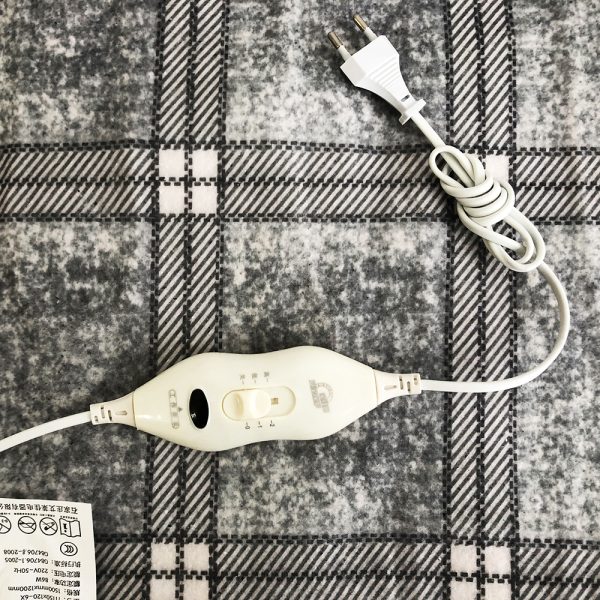 Электропростынь электрическая простынь с подогревом Electric Blanket 150х120см. Цвет: серый — изображение 4