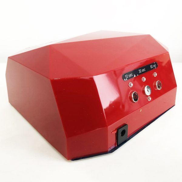 Сушилка для ногтей UV LAMP CCF+LED, Маникюрная лед лампа для полимеризации гель-лаков. Цвет: красный — изображение 5