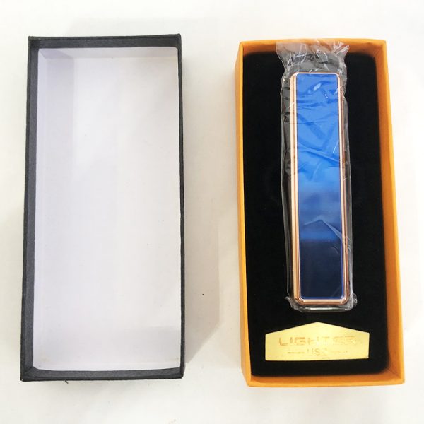 Зажигалка спиральная USB ZGP-1. Цвет: синий — изображение 4