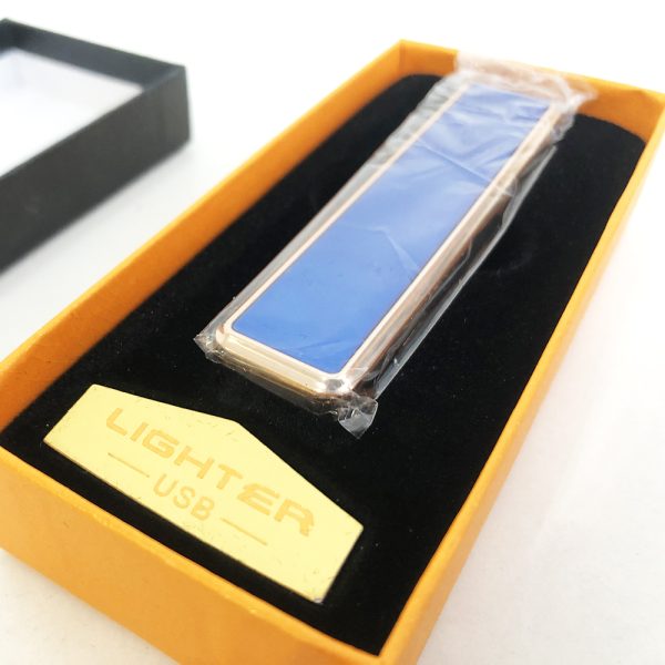 Зажигалка спиральная USB ZGP-1. Цвет: синий — изображение 5