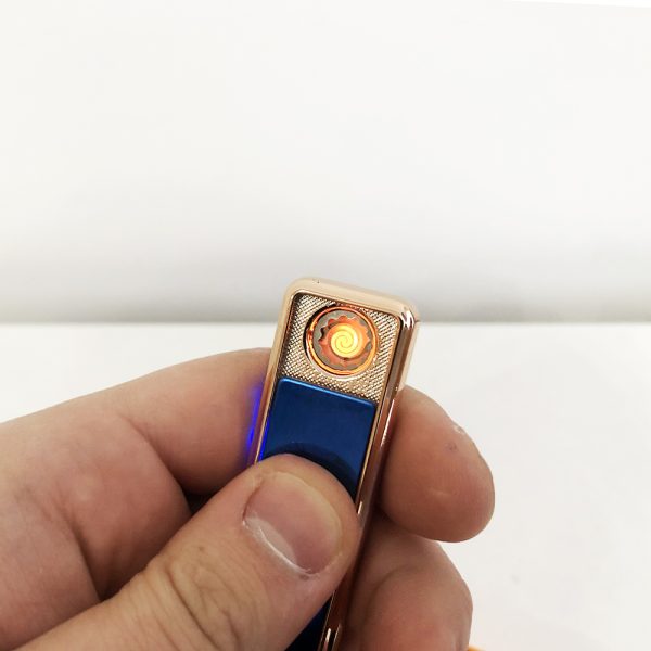 Зажигалка спиральная USB ZGP-1. Цвет: синий — изображение 2