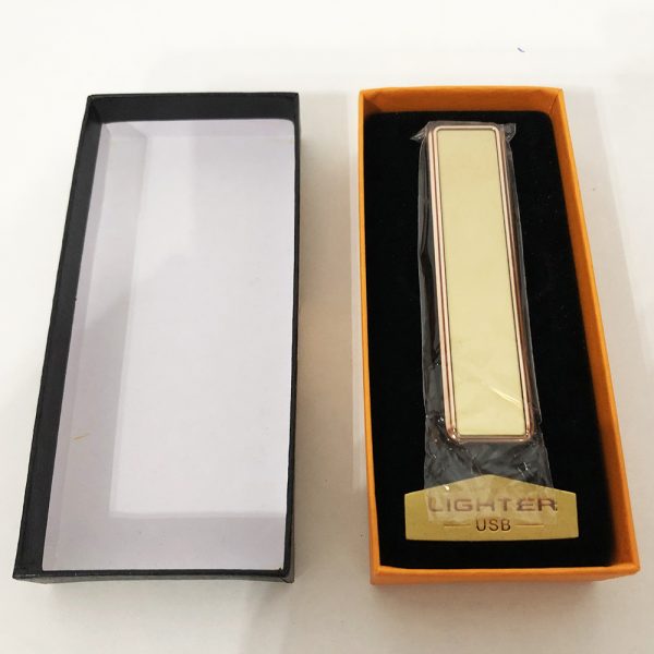 Зажигалка спиральная USB ZGP-1. Цвет: золотой — изображение 3