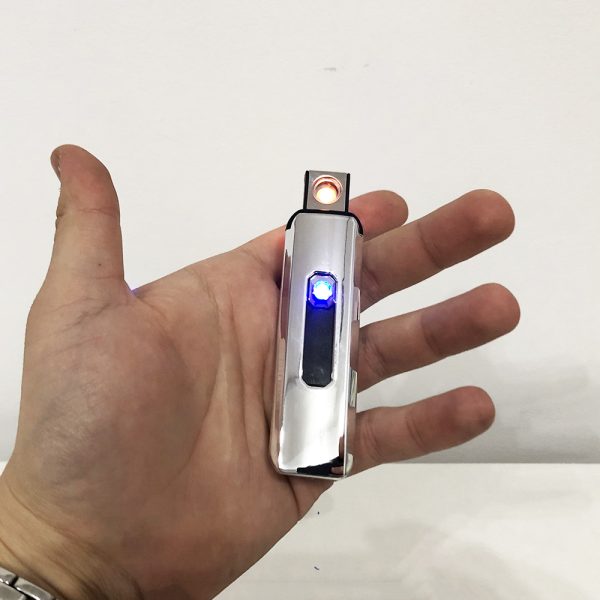 Зажигалка электрическая, спиральная сенсорная электрическая usb зажигалка. Цвет: серебряный — изображение 5