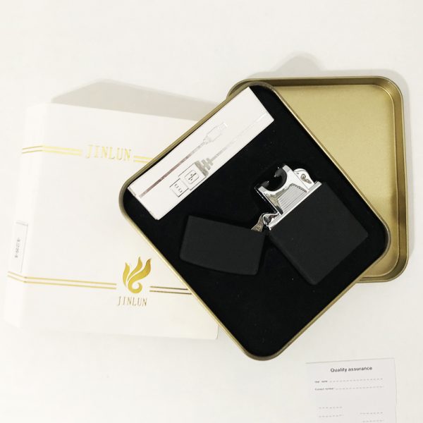 Зажигалка импульсная NB USB-215, Аккумуляторная зажигалка подарочная, USB зажигалка. Цвет: черный — изображение 10