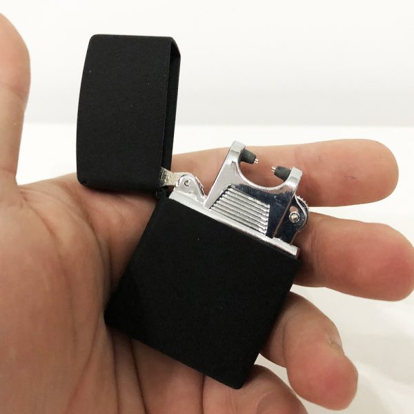 Зажигалка импульсная NB USB-215, Аккумуляторная зажигалка подарочная, USB зажигалка. Цвет: черный — изображение 5