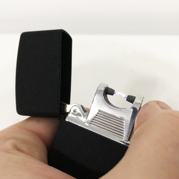 Зажигалка импульсная NB USB-215, Аккумуляторная зажигалка подарочная, USB зажигалка. Цвет: черный — изображение 6