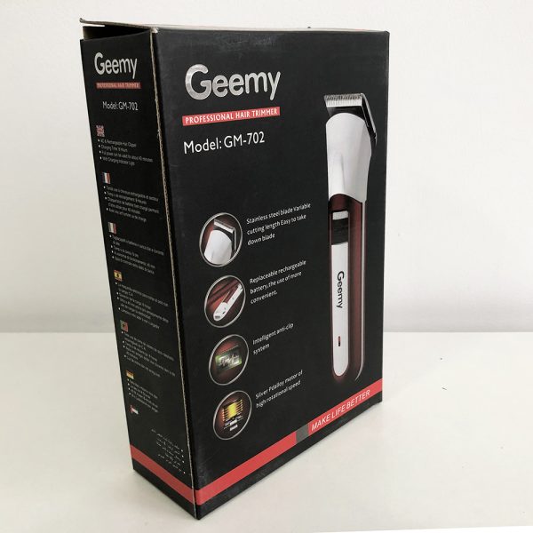 Машинка для стрижки GEMEI GM-702. Цвет: красный — изображение 7