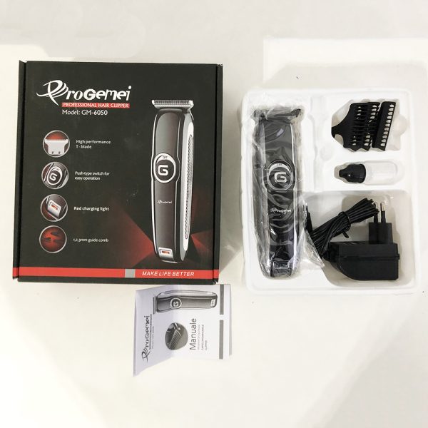 Машинка для стрижки GEMEI GM-6050, машинка для стрижки для дома, машинка для стрижки мужская для бритья — изображение 4