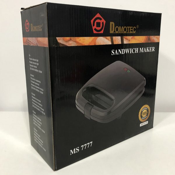 Сэндвичница DOMOTEC MS-7777, Электробутербродница, Сендвичница мультипекарь, Бутербродница электрическая — изображение 6