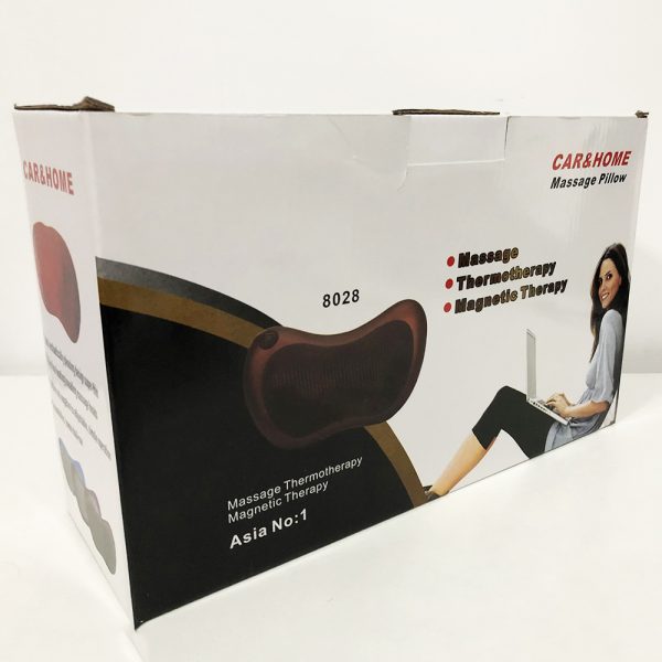 Массажная подушка Car and Home Massage Pillow, массажер для шеи автомобильный — изображение 9