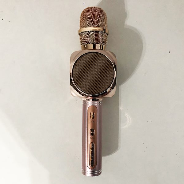 Беспроводной Bluetooth Микрофон для Караоке Микрофон DM Karaoke Y 68 + BT. Цвет: розовый — изображение 7