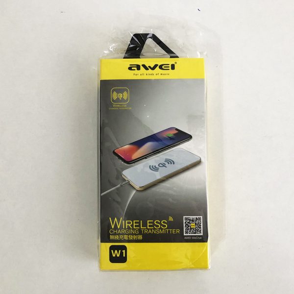 Беспроводное зарядное устройство AWEI W1 Wireless Charger. Цвет: белый — изображение 6
