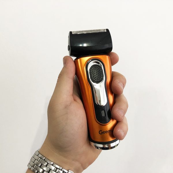 Электробритва бритва GEMEI GM-7110. Цвет: оранжевый — изображение 2