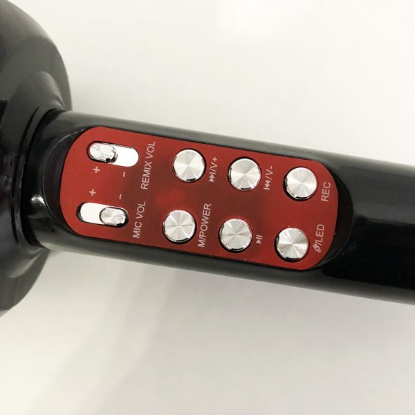 Беспроводной микрофон караоке bluetooth WSTER WS-1816. Цвет: черный — изображение 8