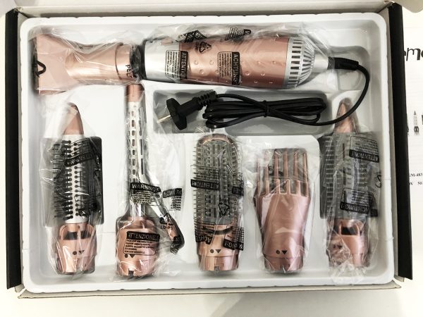 Щипцы фен для волос мультистайлер GEMEI GM-4831 7в1, классический фен для волос, мощный фен для волос — изображение 9