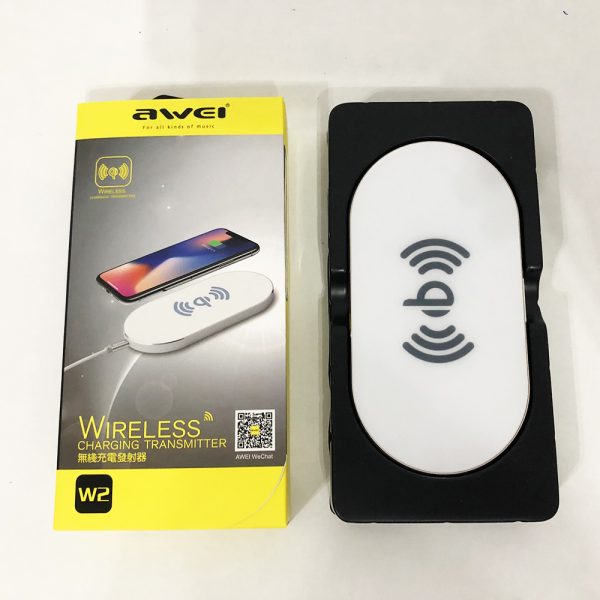 Беспроводное зарядное устройство Awei W2, беспроводное зарядное устройство подставка. Цвет: белый — изображение 8