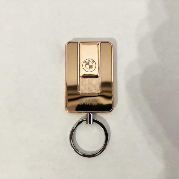 Зажигалка спиральная USB-811. BMW. Цвет: золотой — изображение 6
