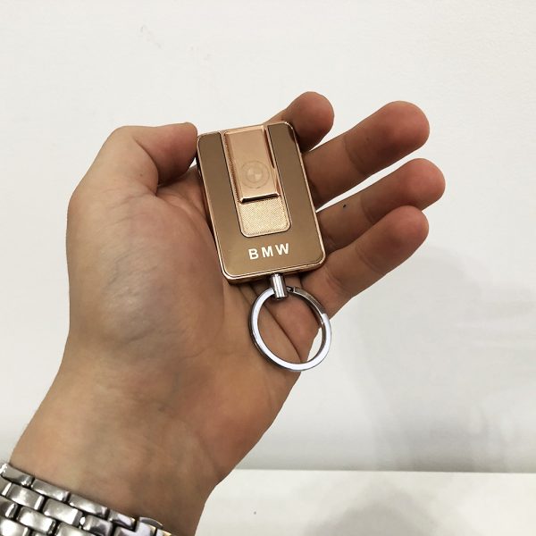 Зажигалка спиральная USB-811. BMW. Цвет: золотой — изображение 8
