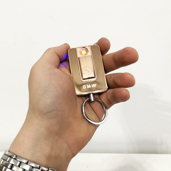Зажигалка спиральная USB-811. BMW. Цвет: золотой — изображение 9